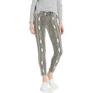 Joe’s Jeans NEW Gray Snakeskin Pattern Jeans Icon Mid Rise Skinny Ankle Size 25